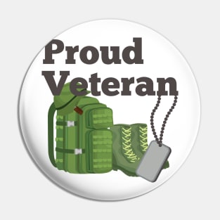 Proud Veteran Pin