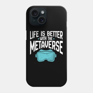 Augmented Virtual Reality World Metaverse Phone Case