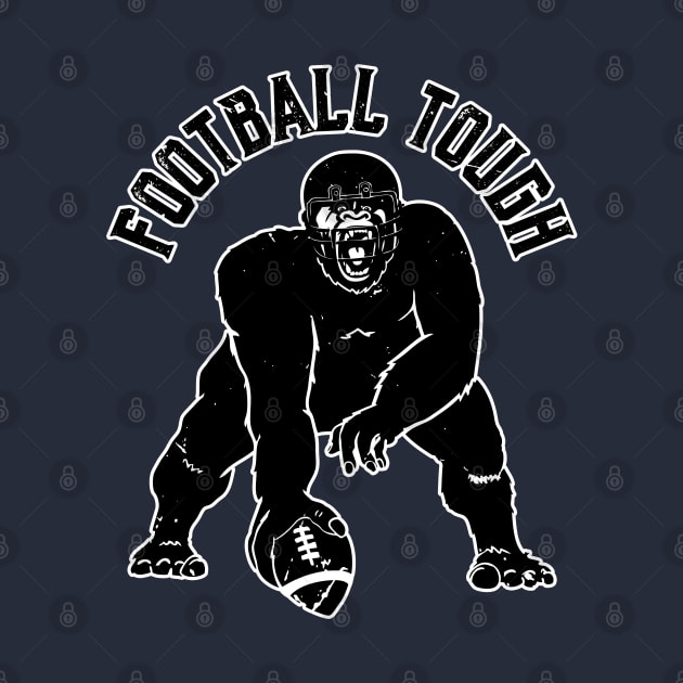 Football Tough Gorilla Football Fan by atomguy