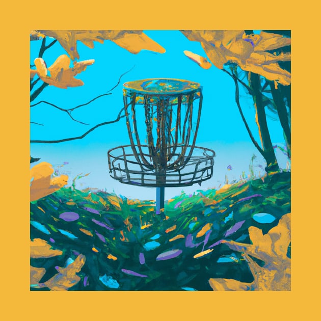 Disc Golf in the Autumn Leaves by Star Scrunch