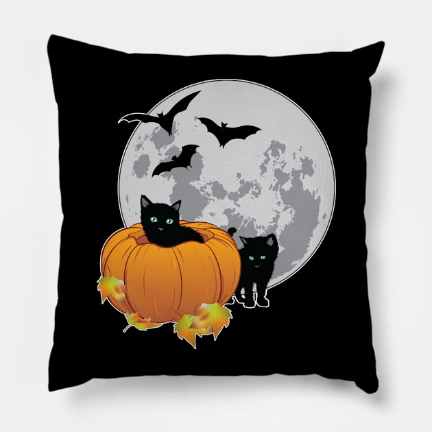 Curious Kittens Pillow by Roy J Designs