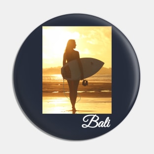 Bali Surfing Pin