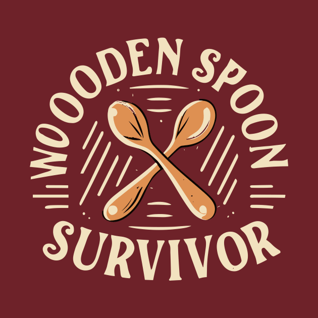 Wooden Spoon Survivor, minimal design by A Floral Letter Capital letter A | Monogram, Sticker