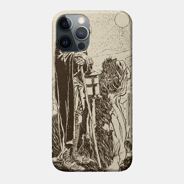 Vintage Wizard Illustration Artwork - Wizard - Phone Case