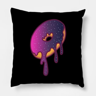 Dripping Galaxy Donut (Purple) Pillow