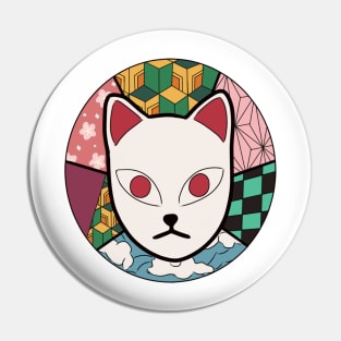 Fox mask students Pin