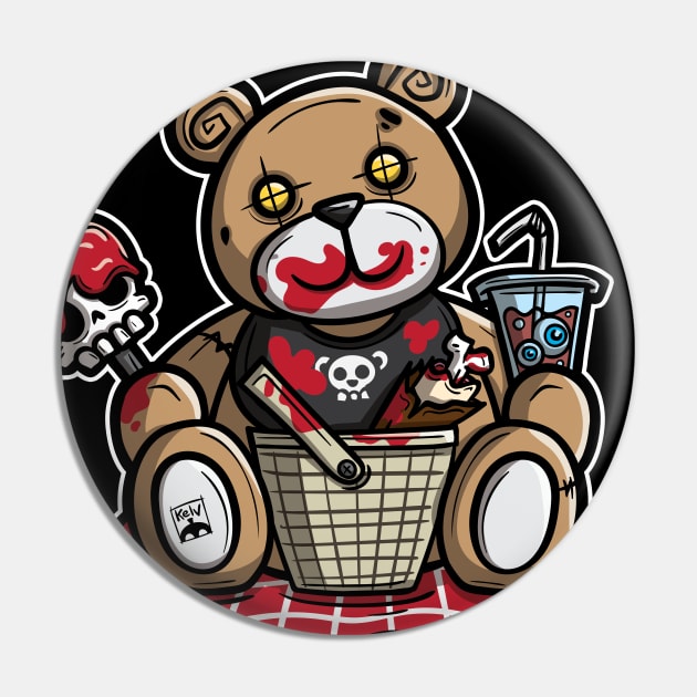 Teddy Bears Picnic Pin by VooDudeDesigns