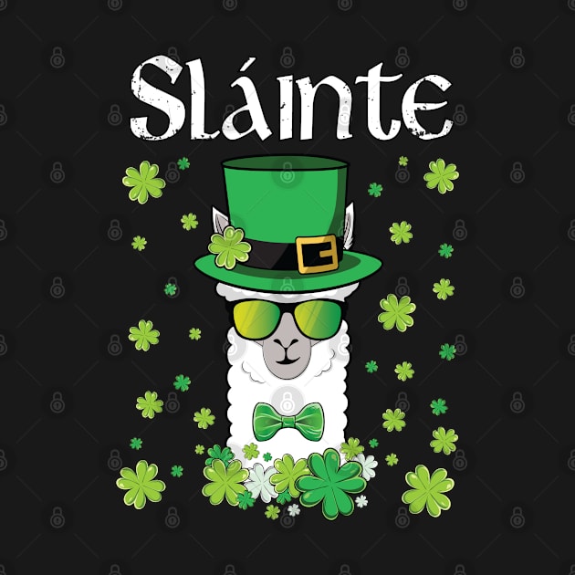 Slainte Alpaca Llama St Paddys Day by Pennelli Studio