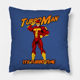 Turbo Man T-Shirt - Unleash the Power of Turbo Time Pillow