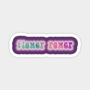 FLOWER POWER! Retro 60s 70s aesthetic slang Magnet