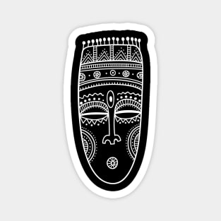 Tribal mask White Magnet