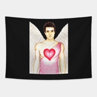 The love of Archangel Chamuel- Light Purple Tapestry