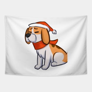 Cute Beagle Drawing Tapestry