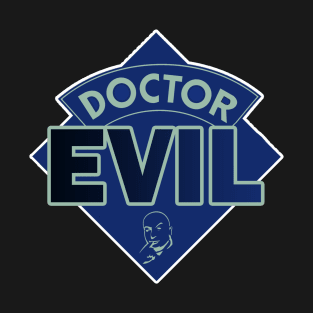 Doctor Evil - Austin Powers - Doctor Who Style Logo T-Shirt