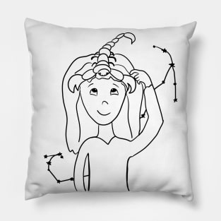 Scorpio girl Pillow