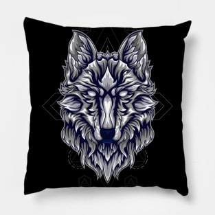 alpha space wolf Pillow