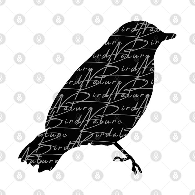 Raven bird and text graphic by GoodyL