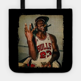 Michael Jordan Black Smoke Vintage Tote