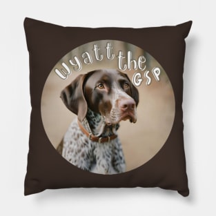 Wyatt the GSP Pillow