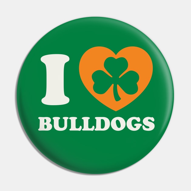 St Patricks Day Bulldog Irish Pride French Bulldog Dad Pin by PodDesignShop