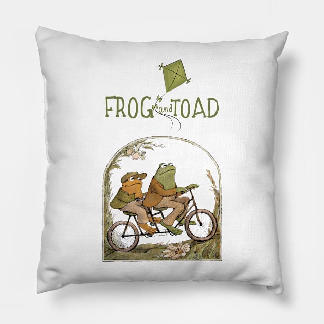 Frog and Toad - 50 years frog and tod Pillow by BanyakMau