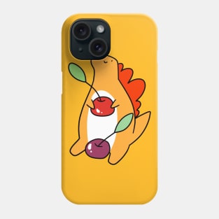 Cherry Stegosaurus Phone Case