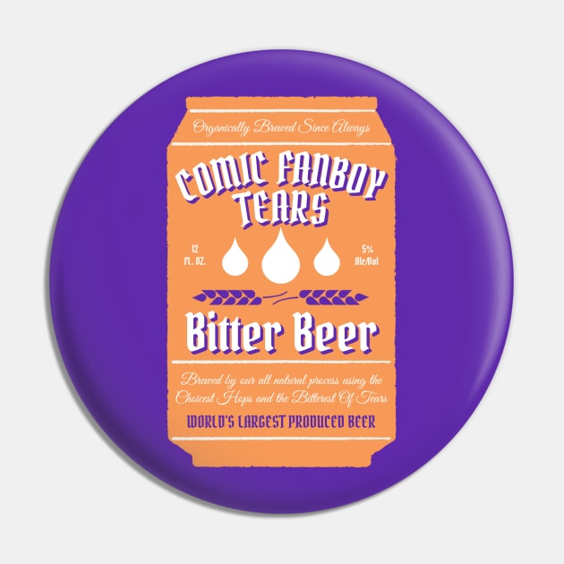 Comic Fanboy Tears Bitter Beer - Can Pin by FangirlFuel