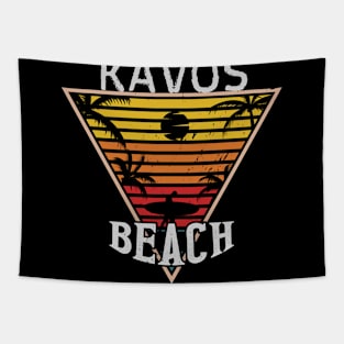 Beach happiness in Kavos Tapestry