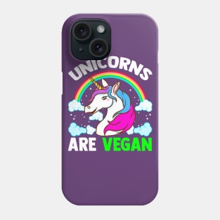 Unicorns Are Vegan Phone Case