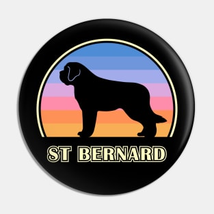 St Bernard Vintage Sunset Dog Pin