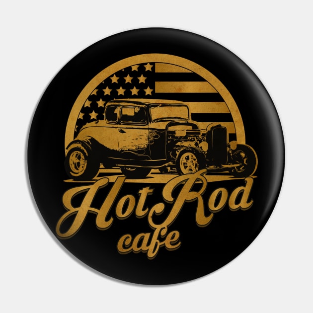 Hot Rod Cafe Pin by CTShirts