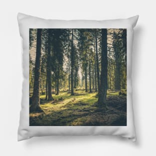 Warm Forest Sun Light Pillow