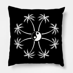 yin yang art work Pillow