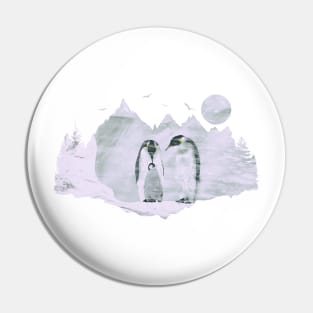 Penguin Family Pin