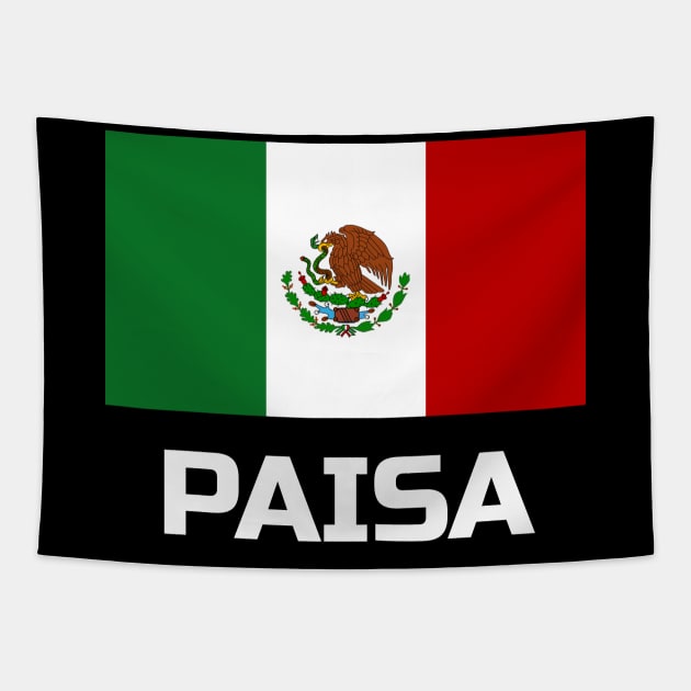 Mexico Flag Paisa Tapestry by jmgoutdoors