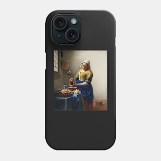 Het melkmeisje, Johannes Vermeer Phone Case