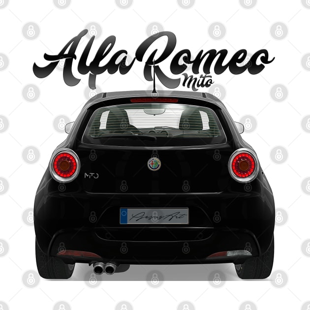 ALFA ROMEO Mito black back by PjesusArt