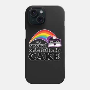 My Sexual Orientation Is Cake Asexual Pride Phone Case