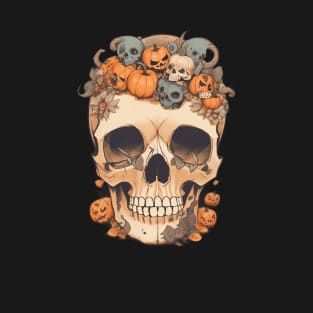 the spooky skull for halloween T-Shirt