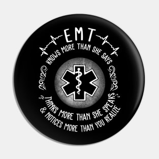 EMT Knows More Than She Says Pin