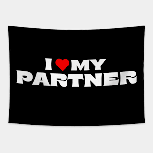 I Love My Partner Tapestry