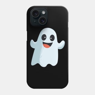 funny cute happy ghost - Halloween costume Phone Case