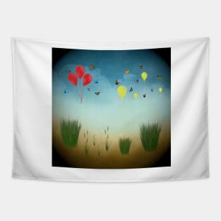 Butterflies And Balloons Tapestry