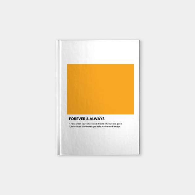 Forever Always Taylor Swift Fearless Track Swatch Taylor Swift Notebook Teepublic
