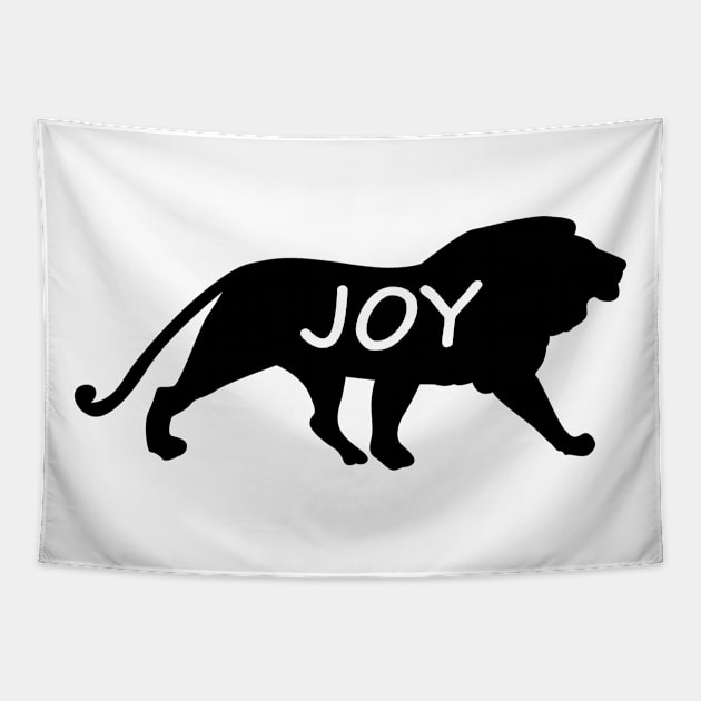 Joy Lion Tapestry by gulden