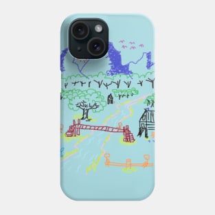 My dream home at countryside Phone Case