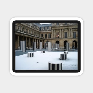 Paris Snow at Palais-Royal Magnet