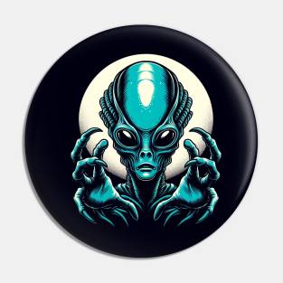 Alien art Pin