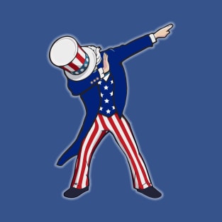 Funny Dabbing Shirt Sam 4th of July T-shirt Independence Day T-Shirt