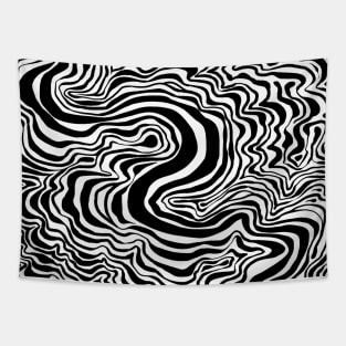 Surreal flowing lines Tapestry